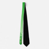 Cravate flèche faîtière kanak. Vert Jade.  (Dos)