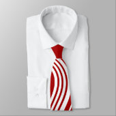 Cravate Flèche simple en rouge et blanc (Attaché)