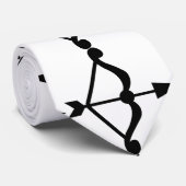 Cravate Flèche vers le cou noir (Roulé)