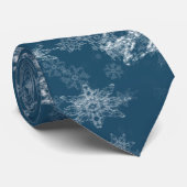 Cravate Flèches bleues hivernales (Roulé)