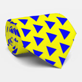 Cravate Flèches bleues - Jaune (Roulé)