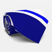 Cravate Flèches bleues modernes (Roulé)