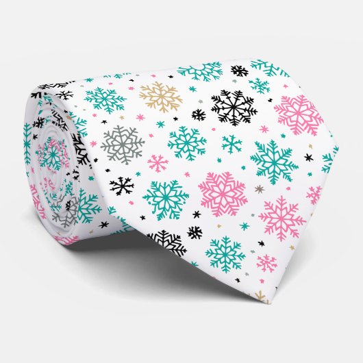 Cravate Flèches de neige rétro (Roulé)