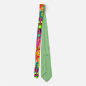 Cravate Fleur abstraite Boho (Dos)