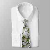 Cravate Fleur blanche (Attaché)