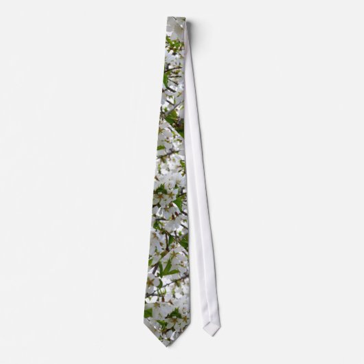 Cravate Fleur blanche (Devant)
