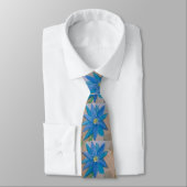 Cravate Fleur bleue (Attaché)