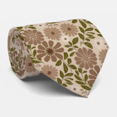 Cravate Fleur Bohème Rétro (Roulé)