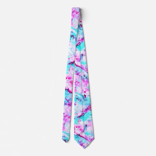 Cravate Fleur brisée Un design lumineux coloré (Dos)