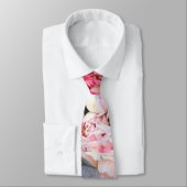 Cravate fleur colorée (Attaché)