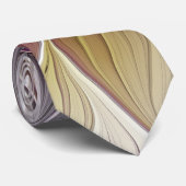 Cravate Fleur colorée lumineuse, fractale moderne abstrait (Roulé)