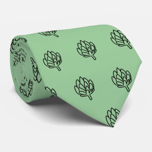 Cravate Fleur comestible végétale d'artichauts d'articha