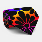 Cravate Fleur Concho Arc-en-Ciel (Roulé)