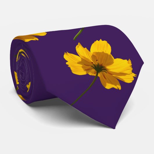 Cravate Fleur Coréopsis (Roulé)