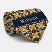 Cravate Fleur d'Abstrait Marigold (Roulé)