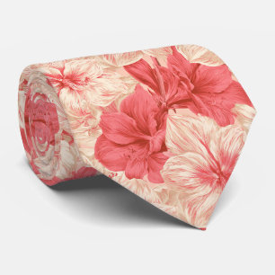 Cravate Fleur d'Amaryllis Meilleur Homme Mariage Classique