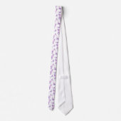 Cravate Fleur d'aquarelle violette (Dos)