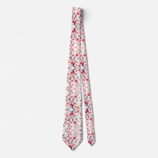 Cravate Fleur de cerise (Devant)