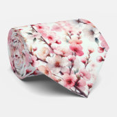 Cravate Fleur de cerise (Roulé)