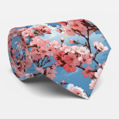 Cravate Fleur de cerise d'Anime (Roulé)
