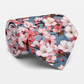 Cravate Fleur de cerise d'Anime (Roulé)