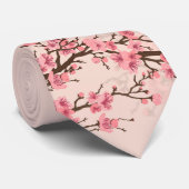 Cravate Fleur de cerisier - Branche Sakura (Roulé)