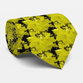 Cravate Fleur de cerisier - Jaune (Roulé)