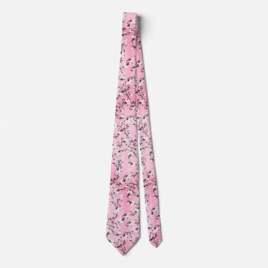 Cravate Fleur de cerisier rose (Devant)