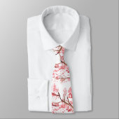 Cravate Fleur de cerisier Sakura Mariage rose (Attaché)