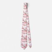 Cravate Fleur de cerisier Sakura Mariage rose (Devant)