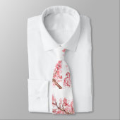 Cravate Fleur de cerisier Sakura Mariage rose (Attaché)