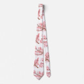 Cravate Fleur de cerisier Sakura Mariage rose (Devant)