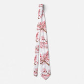 Cravate Fleur de cerisier Sakura Mariage rose (Dos)