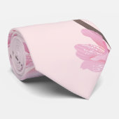 Cravate Fleur de cerisiers - rose (Roulé)