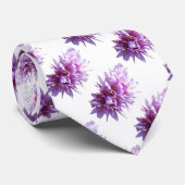 Cravate Fleur de crocus rose (Roulé)