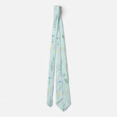 Cravate Fleur de flore rustique du dégradé de l'aquarelle (Dos)