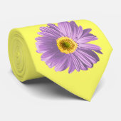 Cravate Fleur de gerbera violette (Roulé)
