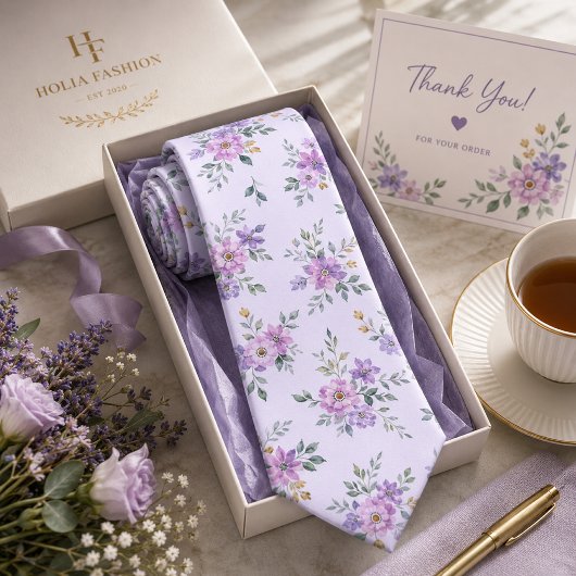 Cravate Fleur de lavande