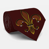 Cravate Fleur De Lis (Roulé)