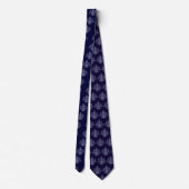 Cravate Fleur de Lis Bleu (Dos)