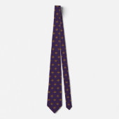 Cravate Fleur de lis en prune Zazzle Tie (Devant)