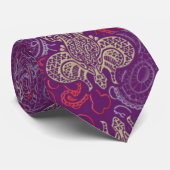 Cravate Fleur de Lis et Paisley (Roulé)