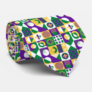 Cravate Fleur de Lis Mardi Gras