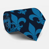 Cravate Fleur de lis motif Paris (Roulé)