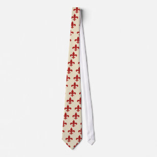 Cravate Fleur de lis motif Paris