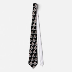 Cravate Fleur de Lis - Perles