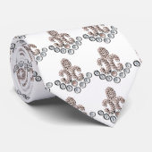 Cravate Fleur de Lis - Perles (Roulé)