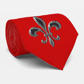 Cravate Fleur De Lis - Stripey (Roulé)