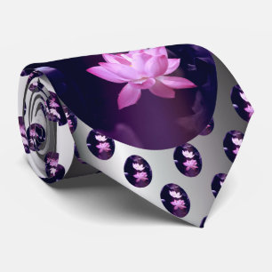 Cravate Fleur de Lotus en fleurs
