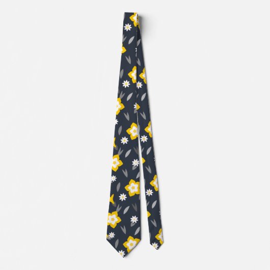 Cravate Fleur de minuit (Devant)